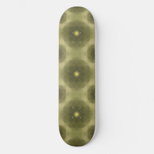 Skate Abstrato Olive Green Flower Padrão Sem Costura
