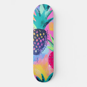 Skate Abstrato Paradise Tropical Fruta Fiesta