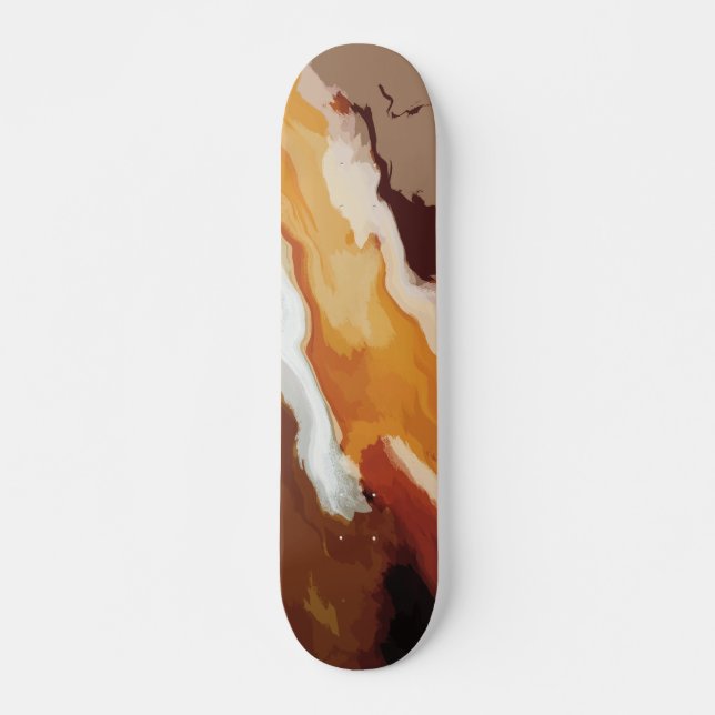 Skate Abstrato Pastel Paint Fox Tail Edition (Frente)