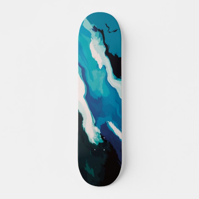 Skate Abstrato Pastel Paint Lagoon Edition (Frente)