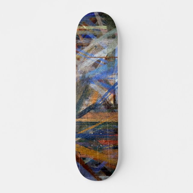 Skate Abstrato pintura de cores nº 16 (Frente)