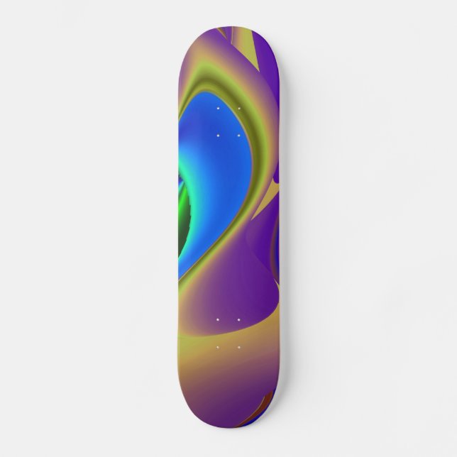 Skate Abstrato Rainbow (Frente)