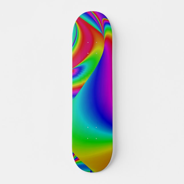 Skate Abstrato Rainbow (Frente)