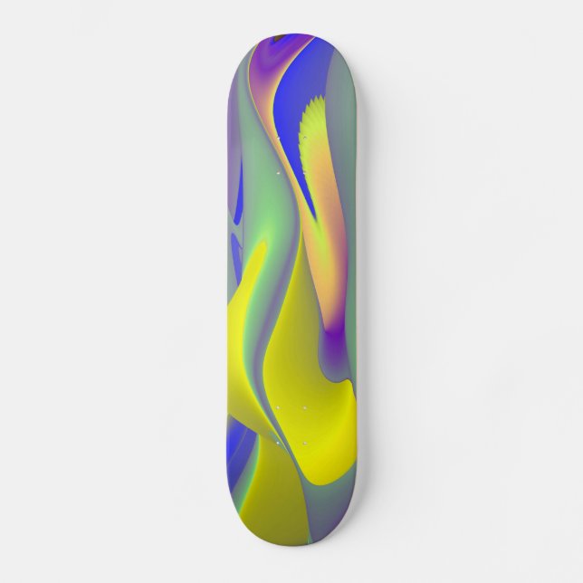 Skate Abstrato Rainbow (Frente)