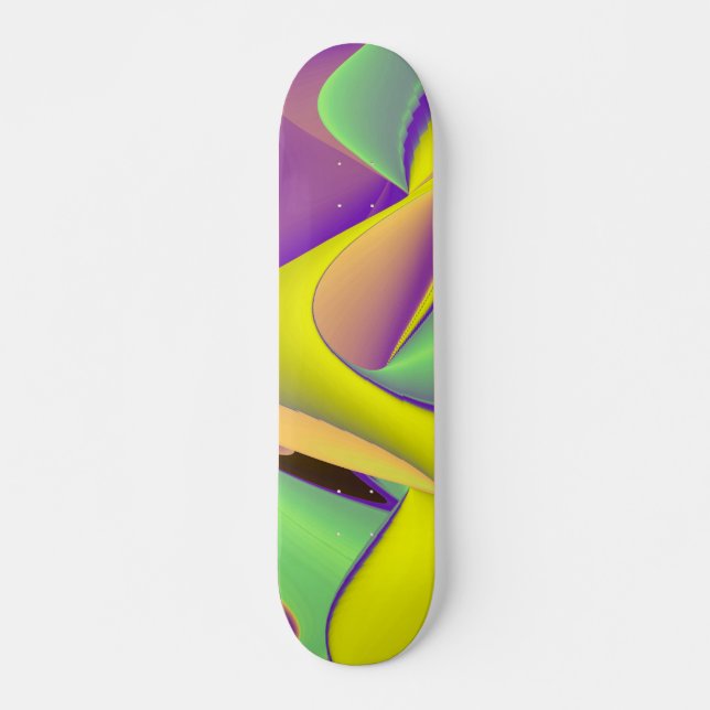 Skate Abstrato Rainbow (Frente)