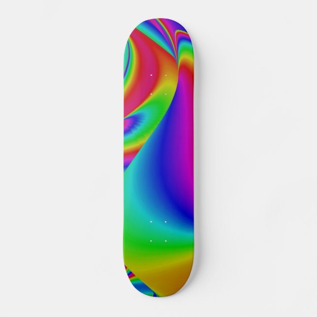 Skate Abstrato Rainbow (Frente)