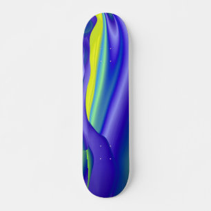 Skate Abstrato regenbogen em gelb lila blau