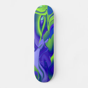 Skate Abstrato regenbogen em grün lila blau