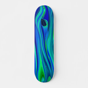 Skate Abstrato regenbogen em grün lila blau