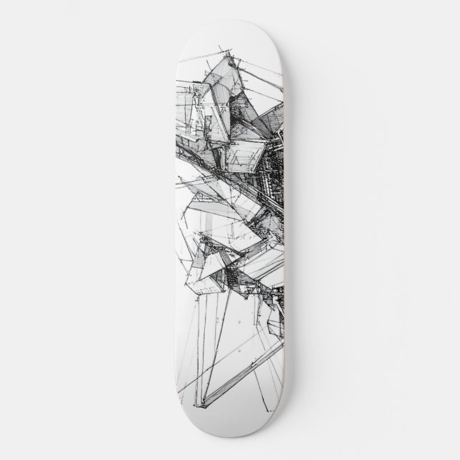 Skate Abstrato Sci-Fi (Frente)