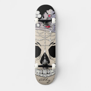 Skate Abstrato Skull