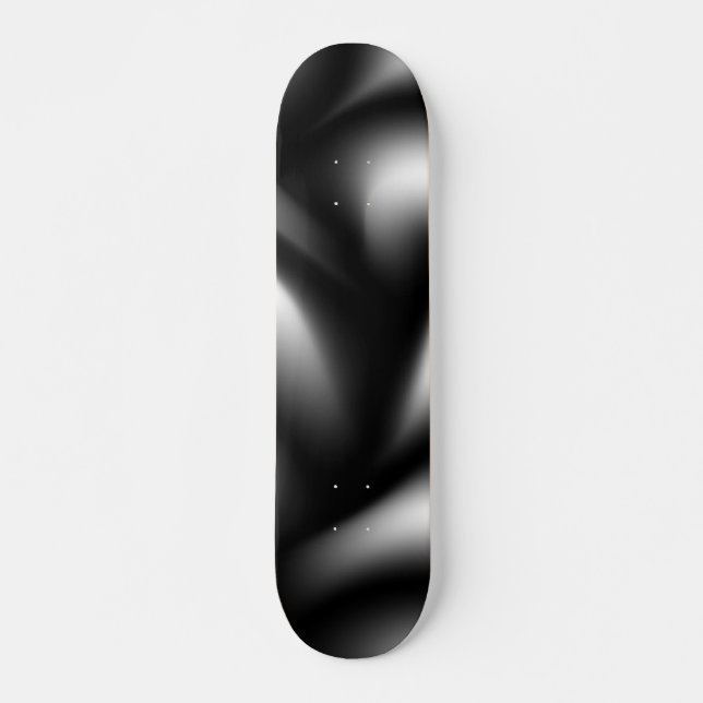 Skate Abstrato tecendo em preto e branco (Frente)
