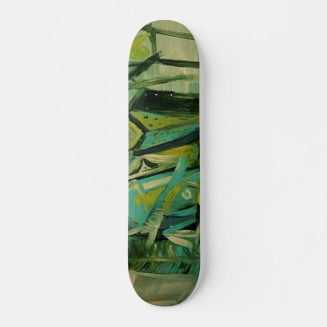 Skate Abstrato Verde (Frente)