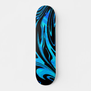 Skate Abstrato Wave Aqua Azul