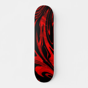 Skate Abstrato Wave Red Black