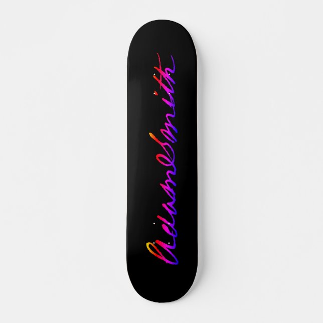 Skate Adam Smith - assinatura neon (Frente)