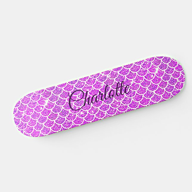 Skate Adicionar Nome ou Texto, Escalas de Sereia Mauve R (Criador carregado)