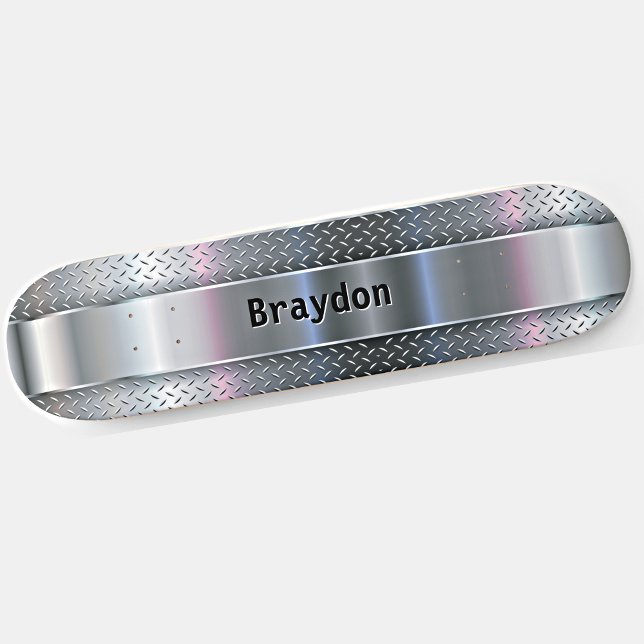 Skate Adicione Nome, Iniciais, Procure a Chapa de Xadrez (Criador carregado)