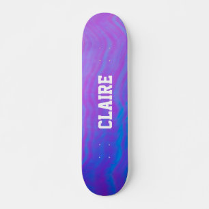 Skate Adicione Seu Nome Roxo Legal