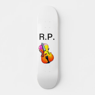Skate Adicione você nome texto amante de música de violi