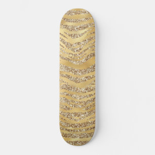 Skate Adorável Estampa de Pele de Tigre Dourado para Ama