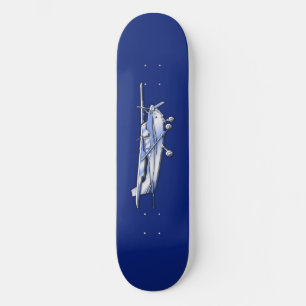 Skate Aeronave Chrome Cessna Silhouette Voando de Azul