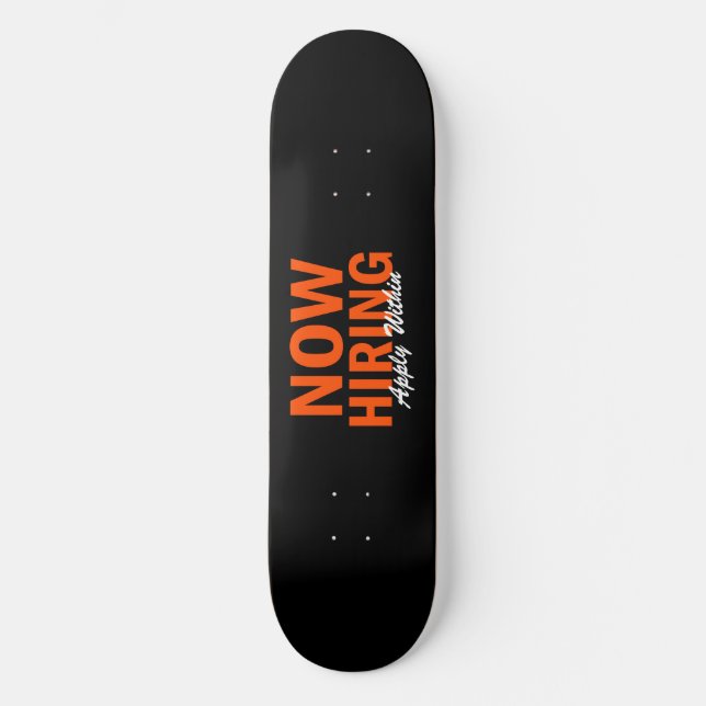 Skate Agora, a contratação aplica-se dentro (Frente)