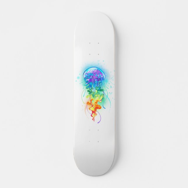 Skate Água-viva arco-íris (Frente)