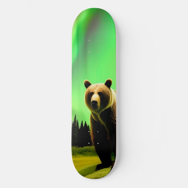 Skate Alaskan Grizzly Bear e Green Aurora Borealis (Frente)