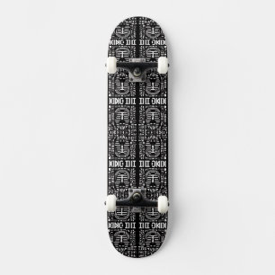 Skate Alfabeto Hieroglífico do Rei Tut pharaoh egípcio