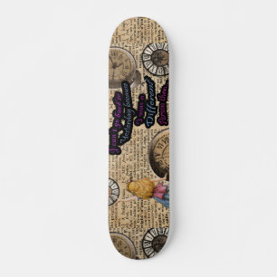 Skate Alice no país das maravilhas que viaja a tempo