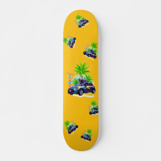 Skate Alienígena Andando um miniskate