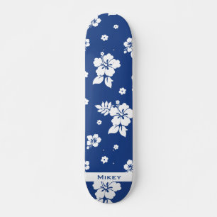 Skate Aloha Blue Classic Hawaiian Padrão Invisível