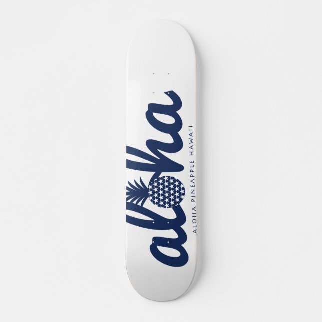Skate Aloha pineapple LogoColor-Navy (Frente)