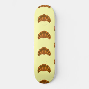 Skate Amantes de Croissants Amarelo Claro França Comida 