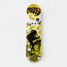 Skate Amarelo preto