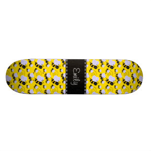 Skate Amarelo & preto Bumble a abelha