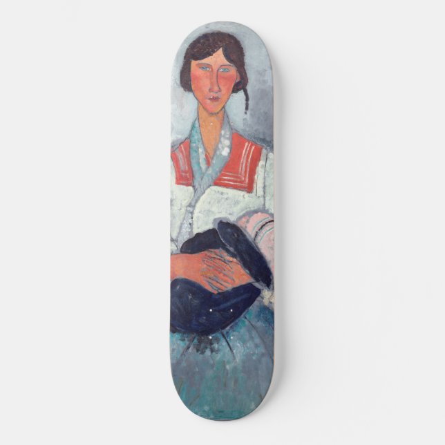 Skate Amedeo Modigliani - Mulher cigana com bebê (Frente)