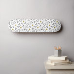 Skate Amendoins | Padrão de Flor B&W Snoopy & Woodstock<br><div class="desc">Veja este design de amendoins divertido com Snoopy e Woodstock.</div>