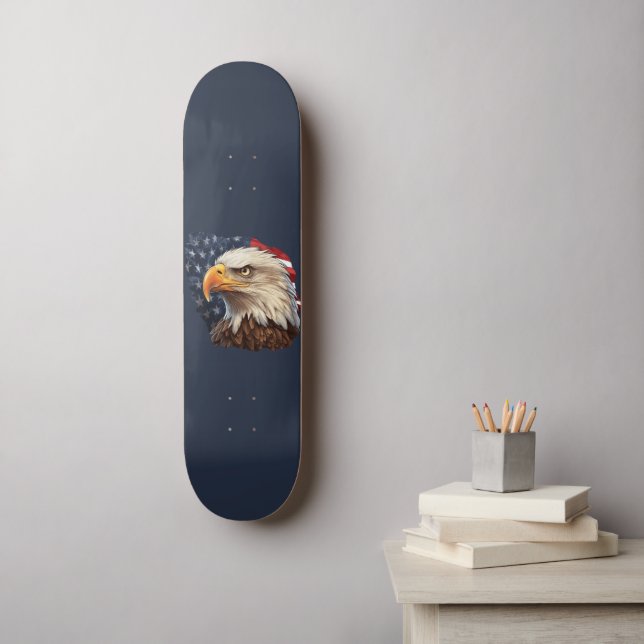 Skate American Flag Bald Eagle (Arte de parede)