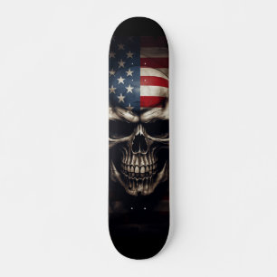 Skate American Flag Skull