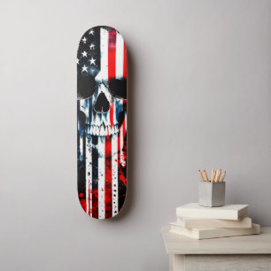 Skate American Flag Skull