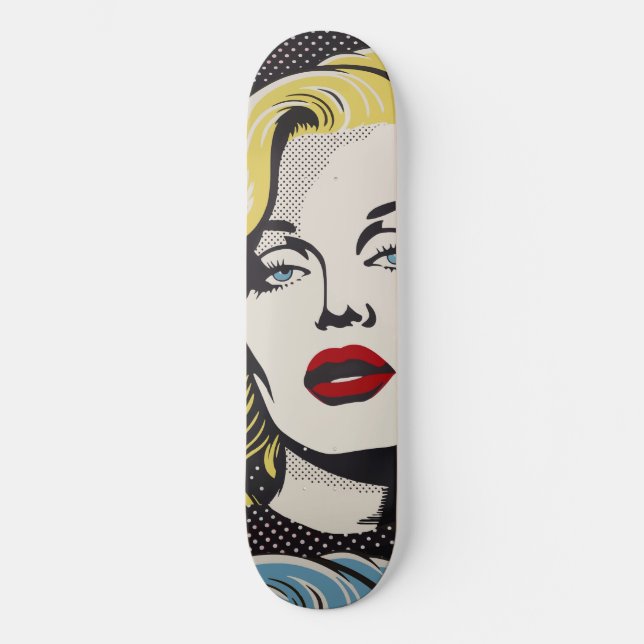 Skate American Retro Pop Art Diva (Frente)