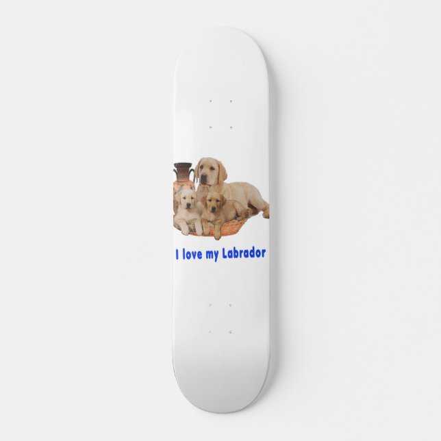 Skate Amo o meu Labrador (Frente)
