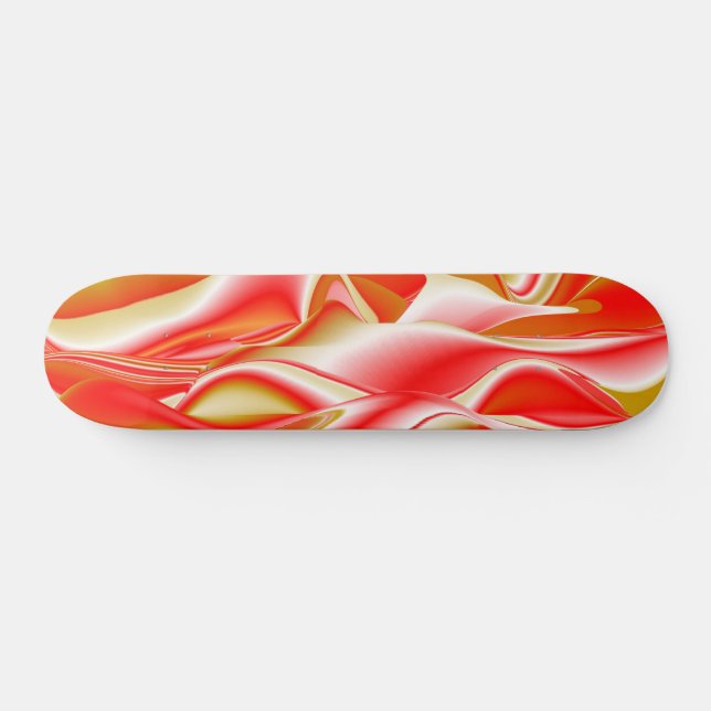 Skate Amor e Abstrato 3D Rainbowart Dourado (Horz)