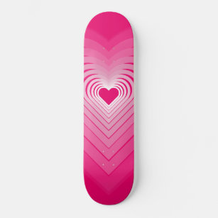 Skate Amor Rosa - Corações