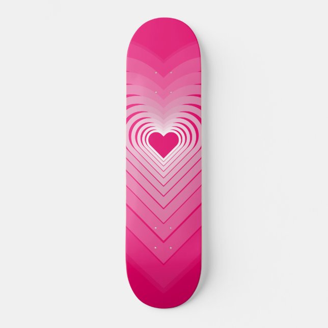 Skate Amor Rosa - Corações (Frente)