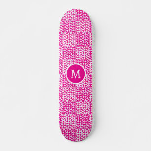 Skate Amor verificado em magenta e monograma branco