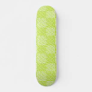 Skate Amor verificado em Verde limão e branco