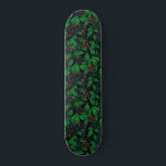 Skate Amoras negras em cinzas escuras<br><div class="desc">Padrão de vetor desenhado à mão com ramos de amora</div>